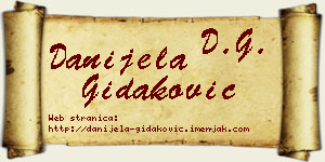 Danijela Gidaković vizit kartica